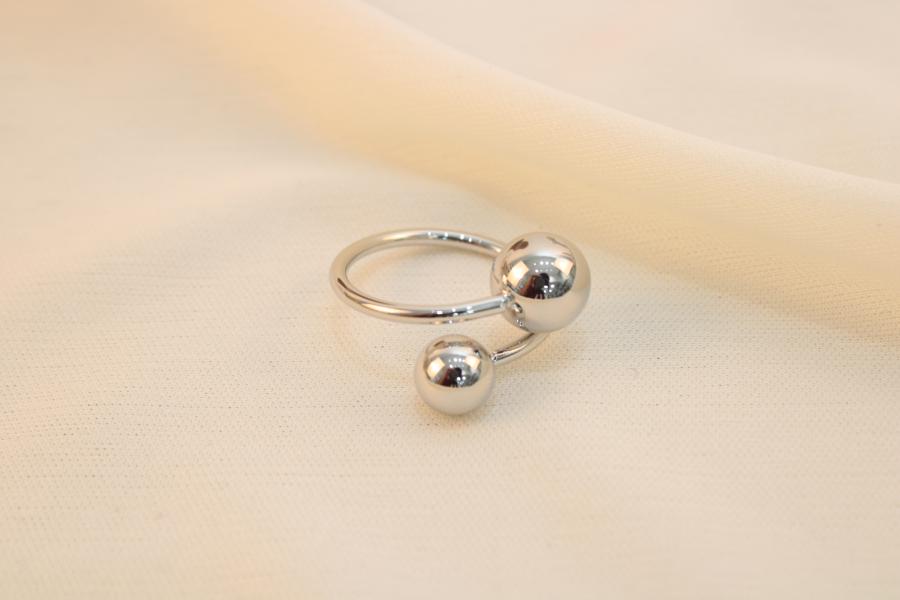 Anillo Invertido De Perlas