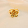 Anillo De Flor Con Cinco Petalos