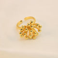 Anillo De Flor Con Bolitas