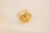 Anillo De Flor Con Bolitas