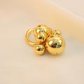 Anillo Chunky Con Seis Perlas