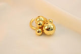 Anillo Chunky Con Seis Perlas