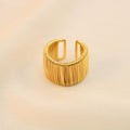 Anillo Chunky Con Textura