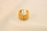Anillo Chunky Con Textura