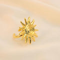 Anillo De Sol Con Espiral
