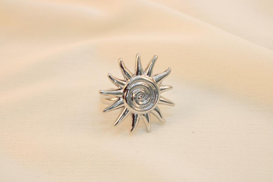 Anillo De Sol Con Espiral