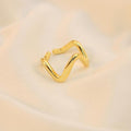 Anillo En Forma De Zigzag En