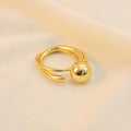Anillo Con Perla En El Centro