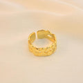 Anillo Chunky Con Relieve