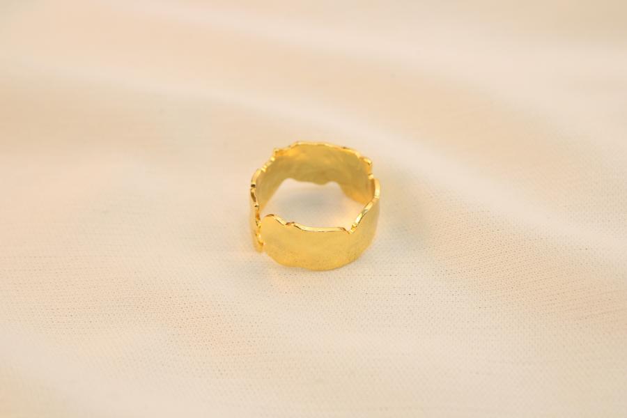 Anillo Chunky Con Relieve