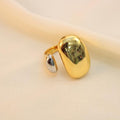 Anillo Chunky Doble Abierto Combinado