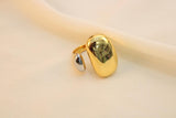 Anillo Chunky Doble Abierto Combinado