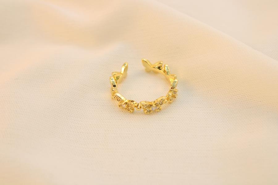 Anillo Con Siete Mariposas