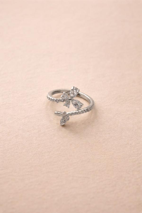 Anillo De Mariposa Doble