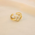Anillo Doble Con Mariposa