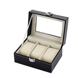 Organizador De Reloj 3 Puestos Negro