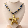 Cadena De Tela Estrella De Mar Perla
