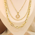 Cadena Triple Dupe De Van Cleef Blanco