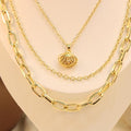 Cadena Triple De Concha Con Perla Blanca