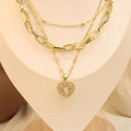 Cadena Triple De Corazón