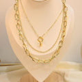 Cadena Triple De Cuadro Entrelazado Con Zirconias