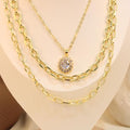 Cadena Triple De Zirconias