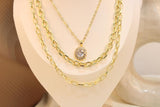 Cadena Triple De Zirconias