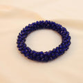 Pulsera Tejida Kumihimo Azul Oscuro