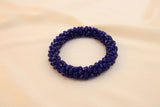 Pulsera Tejida Kumihimo Azul Oscuro