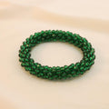 Pulsera Tejida Kumihimo Verde Oscuro 1