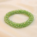 Pulsera Tejida Kumihimo Verde Claro 1