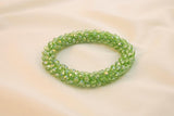 Pulsera Tejida Kumihimo Verde Claro 1
