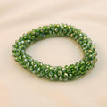 Pulsera Tejida Kumihimo Verde Claro 2
