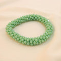 Pulsera Tejida Kumihimo Verde Menta 1