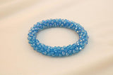 Pulsera Tejida Kumihimo Celeste 1