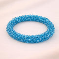 Pulsera Tejida Kumihimo Celeste 2