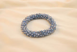 Pulsera Tejida Kumihimo Azul Combinado 1
