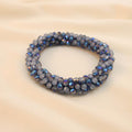 Pulsera Tejida Kumihimo Azul Combinado 2