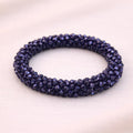 Pulsera Tejida Kumihimo Azul Metálico