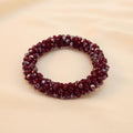Pulsera Tejida Kumihimo Rojo Vino