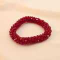 Pulsera Tejida Kumihimo Rojo 1
