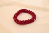 Pulsera Tejida Kumihimo Rojo 1