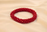 Pulsera Tejida Kumihimo Rojo 2