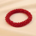 Pulsera Tejida Kumihimo Rojo 3
