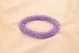 Pulsera Tejida Kumihimo Lila 1
