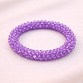 Pulsera Tejida Kumihimo Lila 2