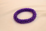 Pulsera Tejida Kumihimo Morado 2