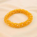 Pulsera Tejida Kumihimo Amarillo