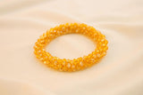 Pulsera Tejida Kumihimo Amarillo