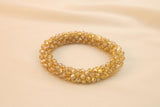 Pulsera Tejida Kumihimo Amarillo Claro